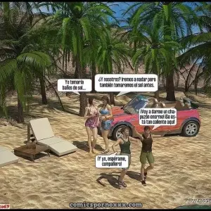 Orgía Familiar en la Playa - Página 3