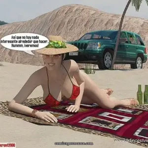 Con Mama En La Playa - Página 3