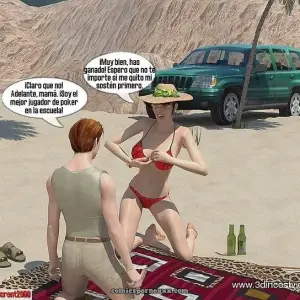Con Mama En La Playa - Página 6
