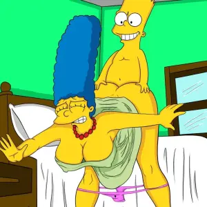 Bart Simpson Rompiéndole el Culo a Marge - Página 7