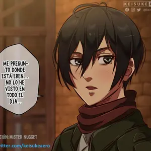 Mikasa X Eren X Annie – Trío (Keisuke Aero) - Página 1